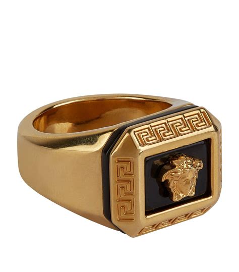 versace ringe herren gold|More.